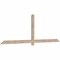 Ekena Millwork Eugene Smooth Timber Gable Bracket, Douglas Fir, 96"W x 32"H x 1 1/2"D x 3 1/2"F, 8/12 Pitch GBW096X32X0204EUG00SDF - alternate 4